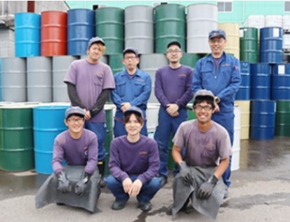 再生ドラム缶の製造・ライン作業